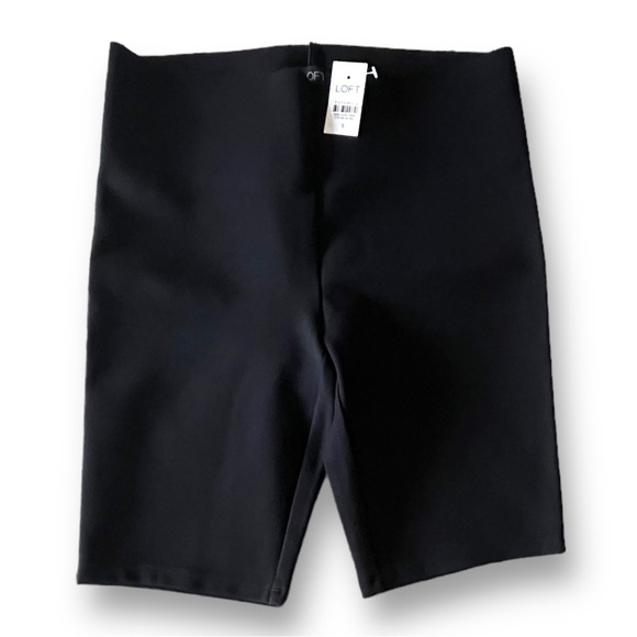 LOFT Sculpt Black Bike Shorts Size Small NWT - Picture 4 of 6
